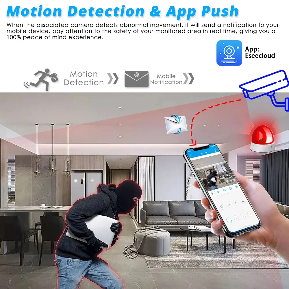 16CH Wireless NVR Kit 5MP Outdoor Wifi Bullet Camera CCTV System Night Vision Smart ICamera Surveillance System 8CH Eseecloud