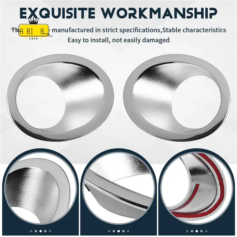 ABIB-لهوندا Cr-V Crv 2007 2008 2009 المصد الأمامي الضباب ضوء الكسوة حافة غطاء المصباح غطاء تصفيف السيارة عاكس ملصق عدة الوصول #1