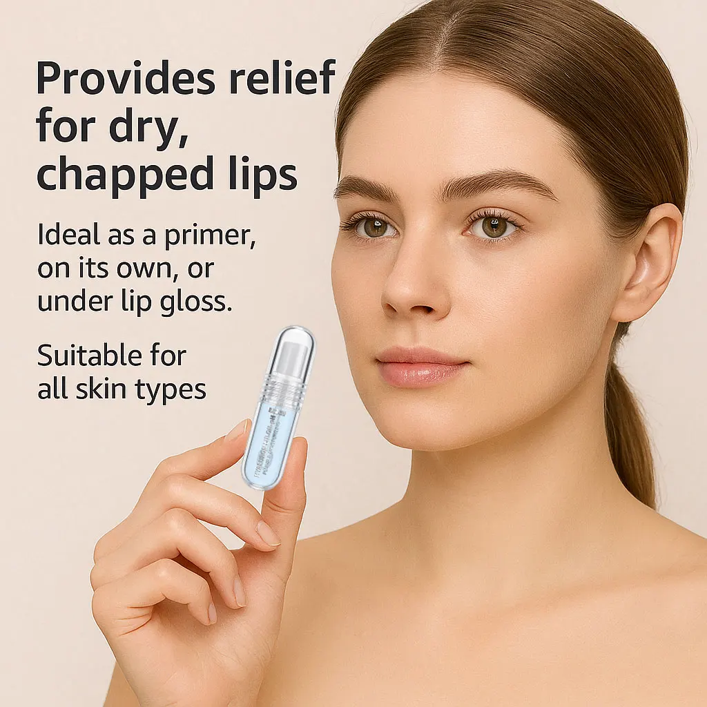 زيت الشفاه الهيالورون الممتلئ بالطموح الهيدروجيني 5 مل، ترطيب طويل الأمد، يجعل الشفاه ناعمة وممتلئة، يلمع الشفاه