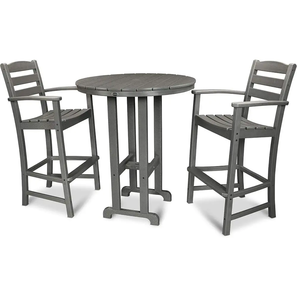 

Серый современный барный набор