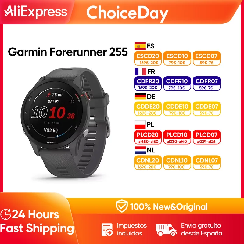 Garmin Vorläufer 1.3 Sport Smartwatch 46mm ''Farbbild schirm 14 Tage Akkulaufzeit 4GB RAM NFC