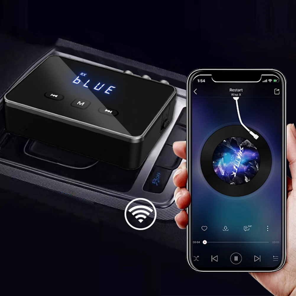 جهاز إرسال واستقبال BT 5.4 مع RCA 3.5mm AUX وعرض BT محول الصوت محول لاسلكي للتلفزيون/السيارة/الكمبيوتر/ستيريو المنزل/مكبرات الصوت #3