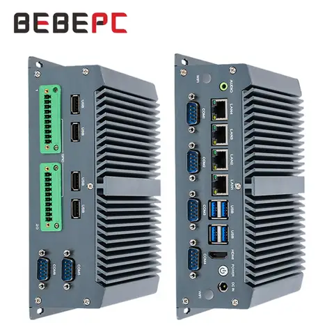 인텔 코어 i5-8250U 미니 PC (1xDDR4, 1xM.2 NVME, 4xUSB3.0, 4xUSB2.0 지원) 산업용 Win10 Pro 지원 맞춤형 POE 컴퓨터