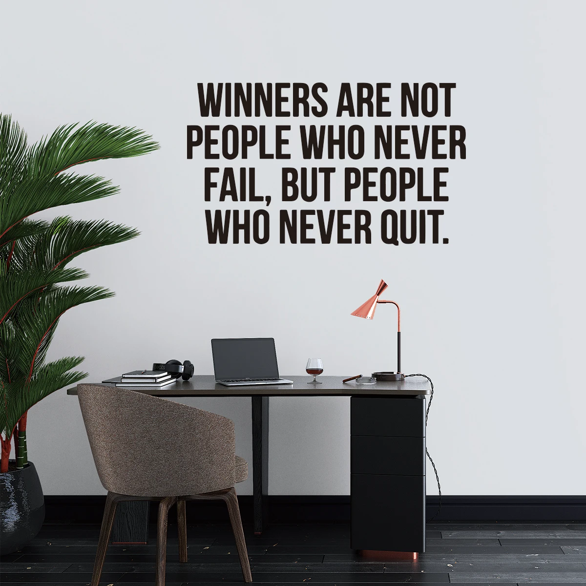 1pc Inspirational Quote Wall Sticker Diy Wallpaper Waterproof Wall Art Decal Removable Wall Stickers Home Decor Wall Stickers