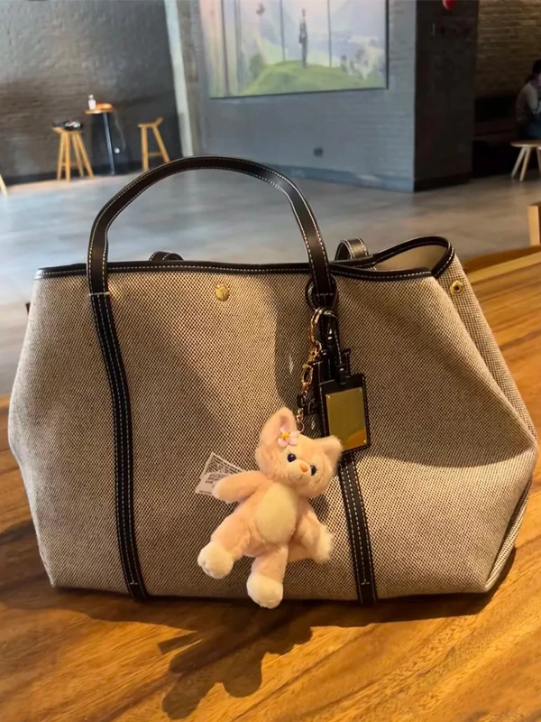 2026-new-large-capacity-tote-bag-women's-fashionable-single-shoulder-commuter-handbag-lazy-style-trendy-canvas-bag