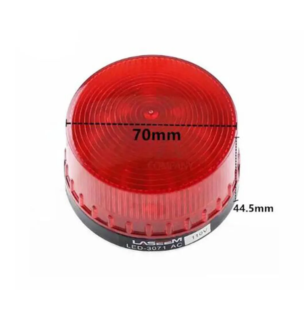 Indicator light Warning light LED-3071 DC12V 24V AC110V 220V Flashing warning LED lamp security alarm