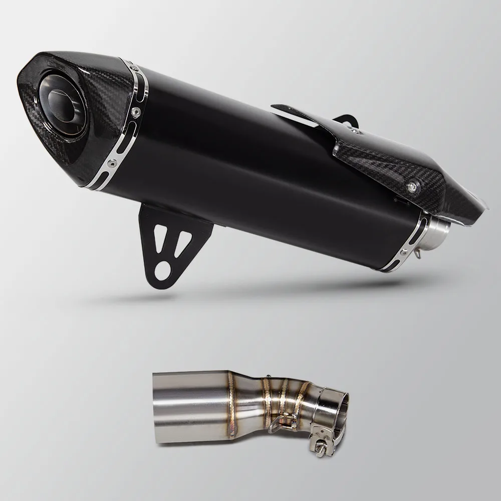 Motorcycle Exhaust Tail Tube Kit Racing Line Muffler Compatible Original Position For BMW C400X C400GT C400 X/GT 2018 2019 2020