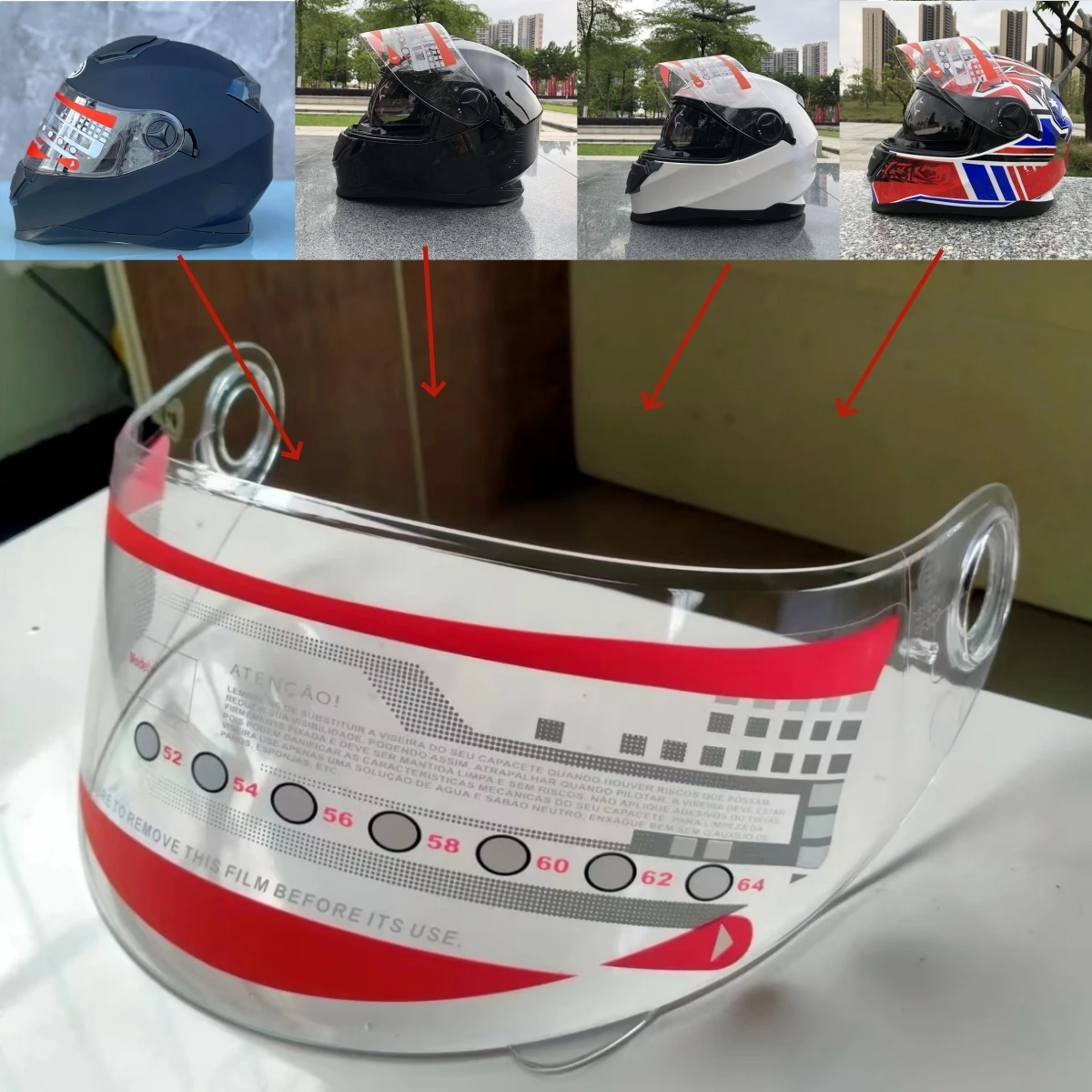 Full face helmet lens sun visor motorcycle helmet Malushen brand sun visor suitable for 322 helmets