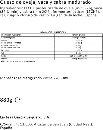 Mini garcia baquero curled cheese 880gr approx. - 1 piece. #3