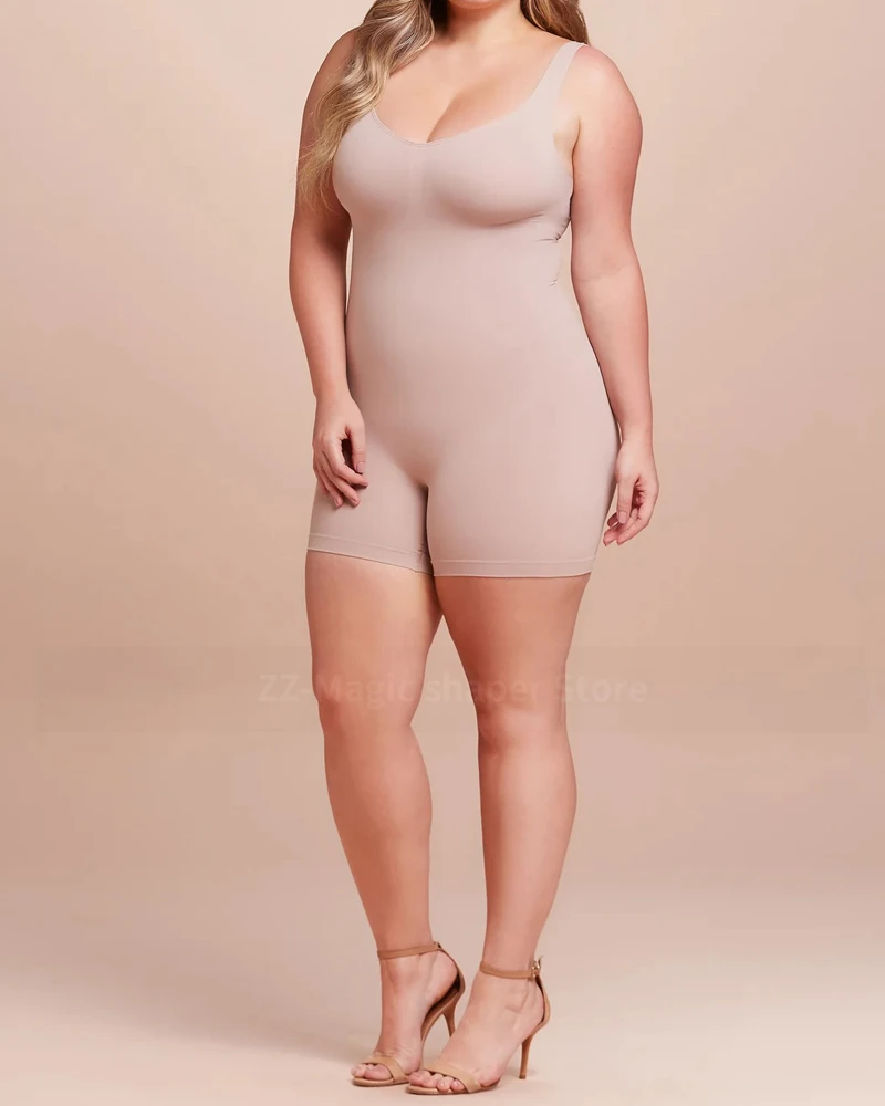 

Bodysuits Full Coverage Shapewear Thigh Slim Body Suit Low Back Body Shaper for Women Backless Jumpsuit Seamless Shapers Slimmer