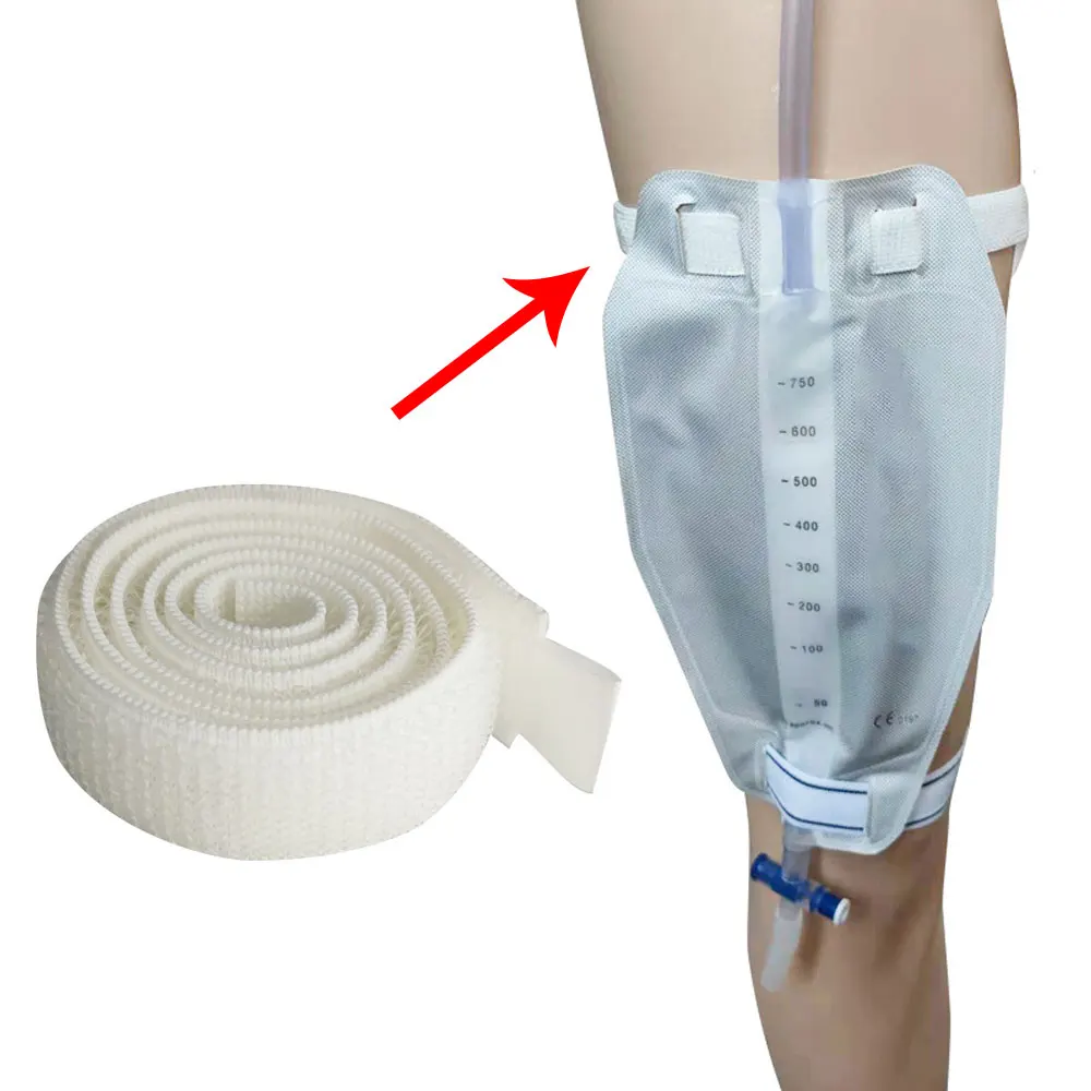 Durable Urine Bag Leg Holder Fixation Band Catheter Fixator Elastic Adjustable Comfortable External Fixation Fixator