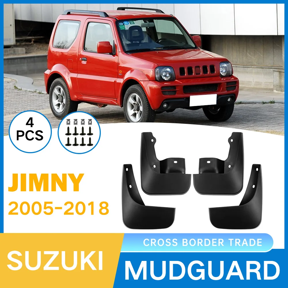 

For Suzuki Jimny 2005-2018 car tire mudguard,Mudflaps Front Rear Flares Splash Guards Cover Car Accessorie