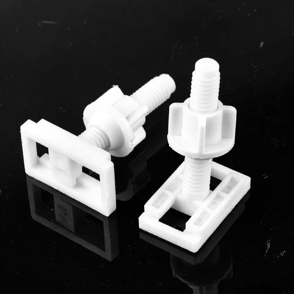 Toilet Lid Mounting Hardware Expanding Screws Set Universal Fitting Bolts Durable Rubber Plastic Parts For Secure Installation