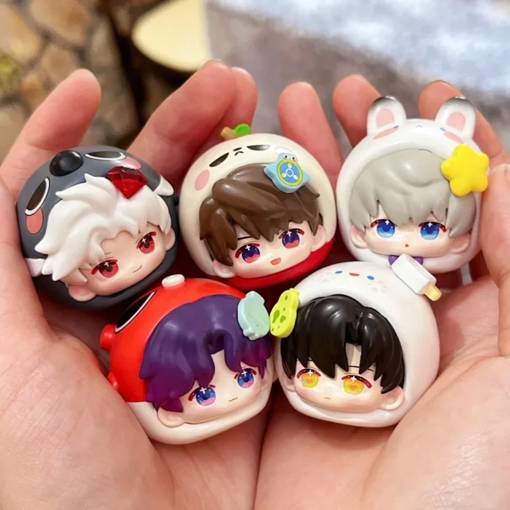 Xavier Zayne Rafayel Sylus Caleb Mini Figur Spiel Liebe und Deepspace Figur Puppe Modell Spielzeug Anime Cosplay Geschenk Niedlich