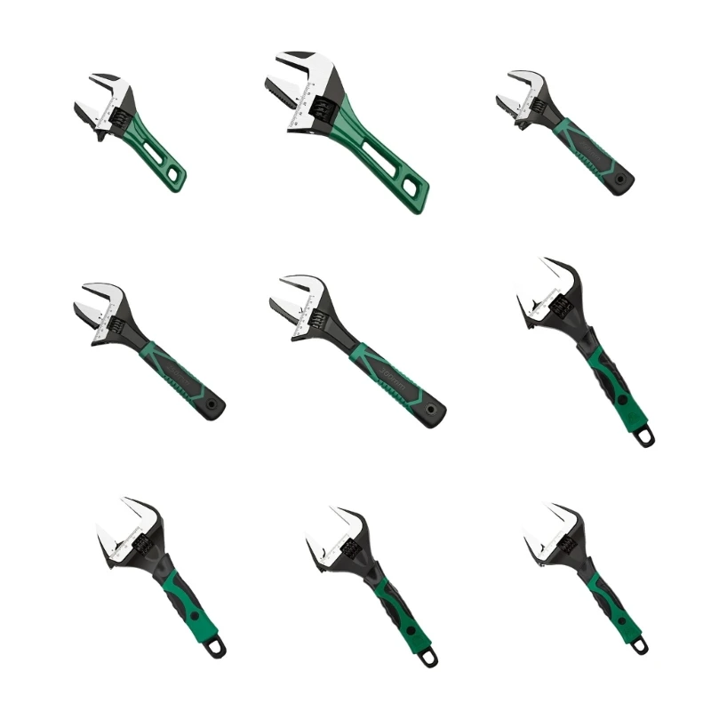 Básculas medición llave ajustable resistencia, mandíbula grabada para trabajos reparación, envío directo