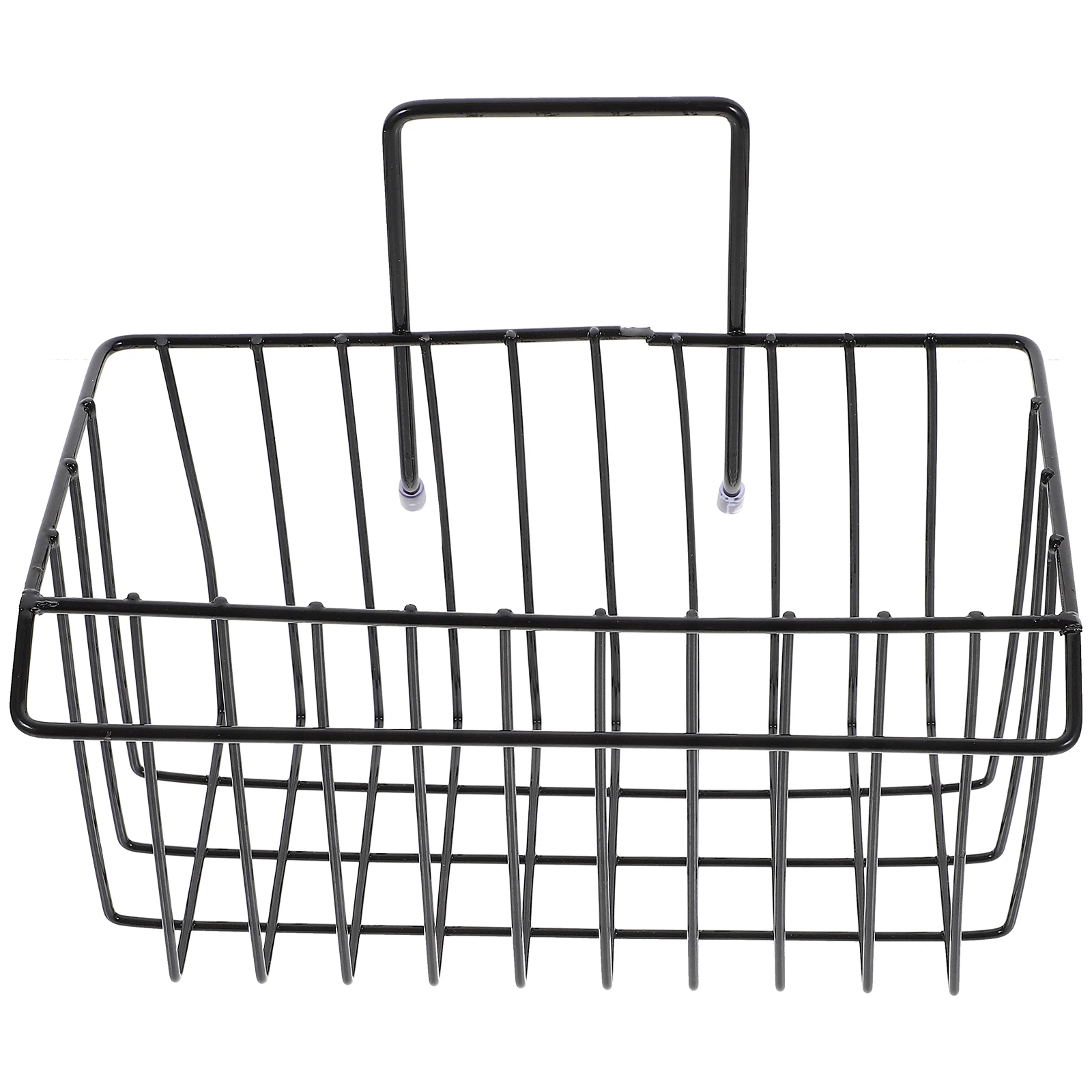 

Wrought Iron Drain Rack For Kitchen Sink Sponge Basket Hanging Storage Organizer Hook Design Black 4Cm Hollow Bottom