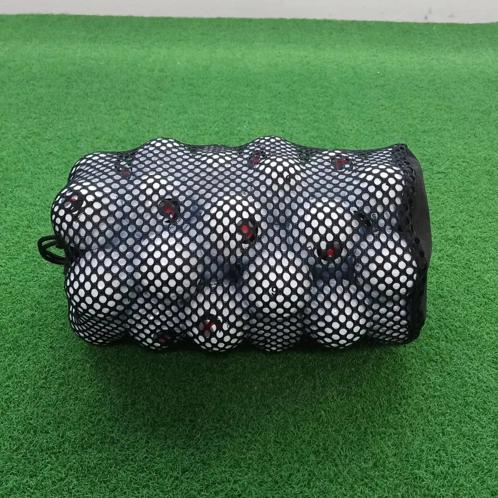 Sac en maille de golf à proximité réglable, portable, nylon, fermeture de ficelle, sac de balle de golf, bain porteur