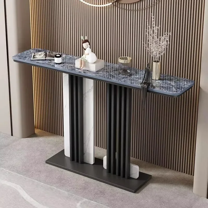 

Nordic Luxury Corner Table Minimalist Vertical Console Tables Classic Entrance Hall Living Room Furniture Tisch Wohnzimer FYCT