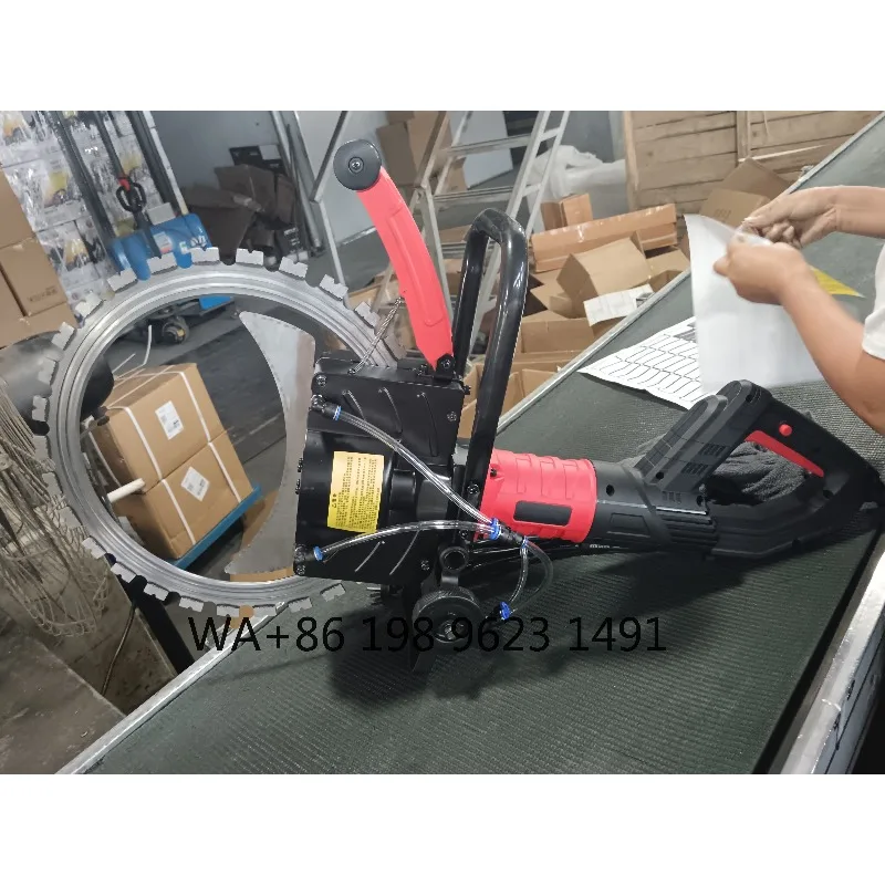 Small Handheld Brushless Ring Saw Portable Cement Wall Chaser for Industrial Building Wall Slotting Work