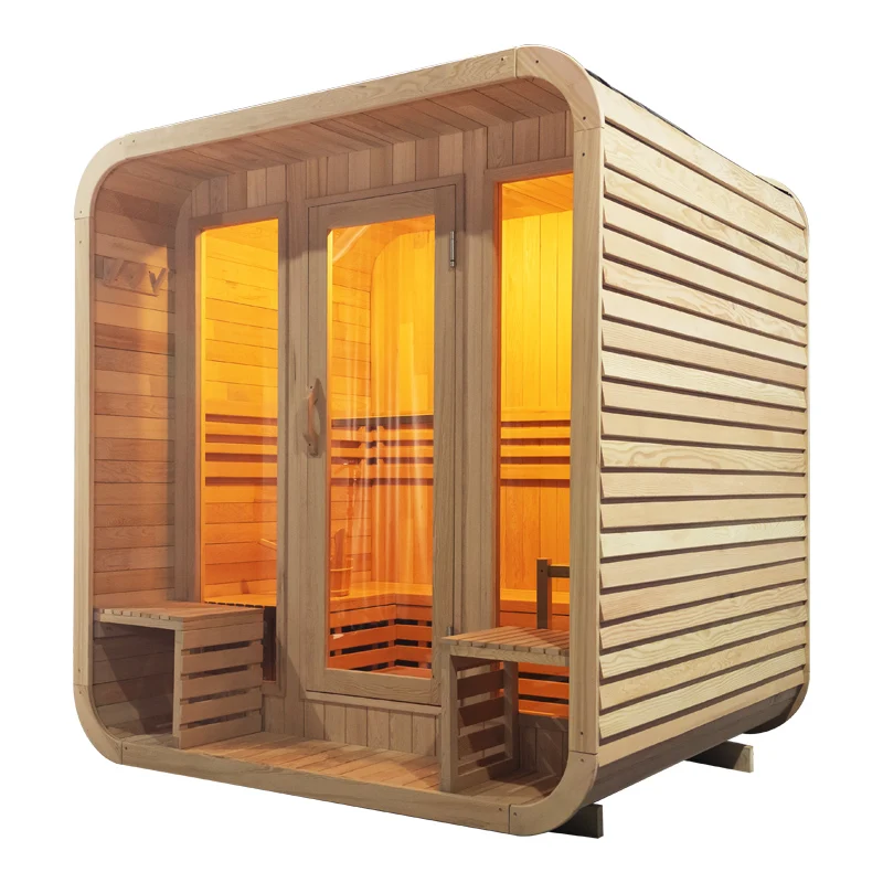 Optional Wholesale Outdoor Cube Sauna