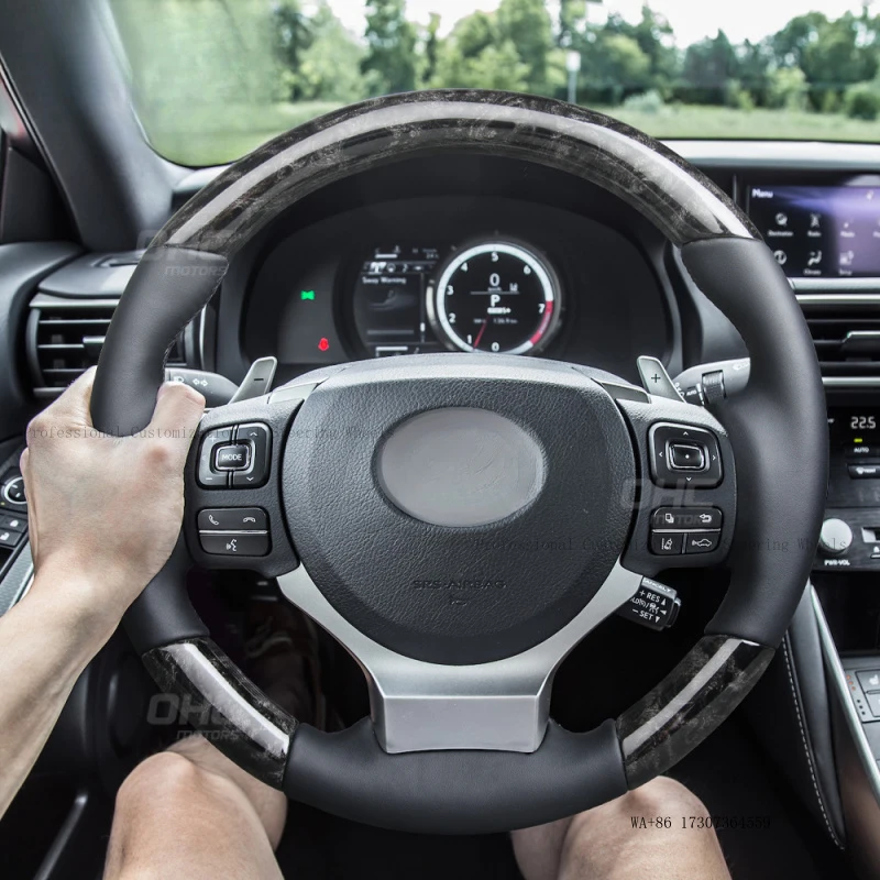 Suitable for Lexus IS250 IS peach wood steering wheel car modification titanium disc