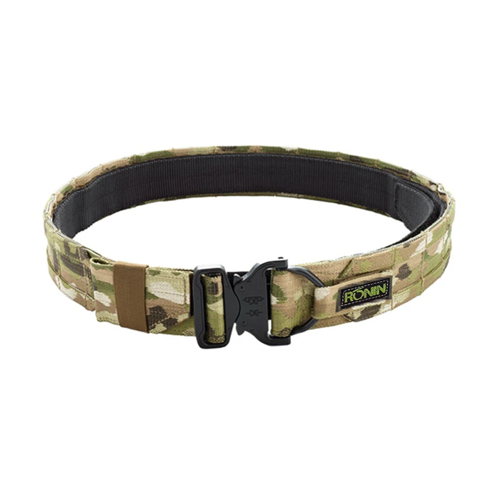 50cm 2 pollici di larghezza Ronin Style Tactical Molle Belt Outdoor Hunting cintura a doppio strato Molle System Belt