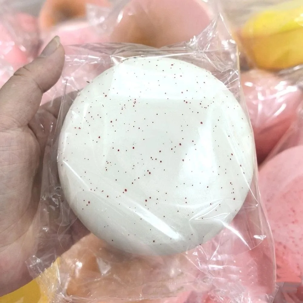 Slow Rising Macaron Bread Squeeze Toy Hand Relax Calming Round Bread Squishy Toy Pinch Mini Bread Toast Sensory Toys Kids Adult