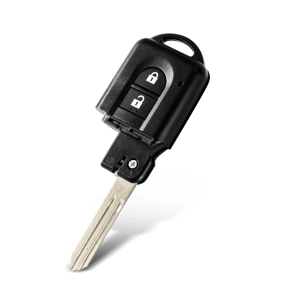 KEYYOU-funda inteligente para llave de coche, carcasa de 2 botones para Nissan Qashqai x-trail MICRA Note Pathfinder