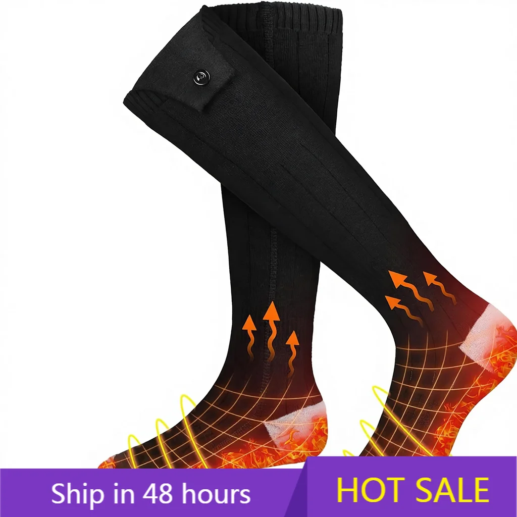 

POWER LEAP Heated Ski Socks For Men & Women - 3D Full Foot APP Control Smart Electric Socks, ODM Thermal For Winter Outdoor & Sn