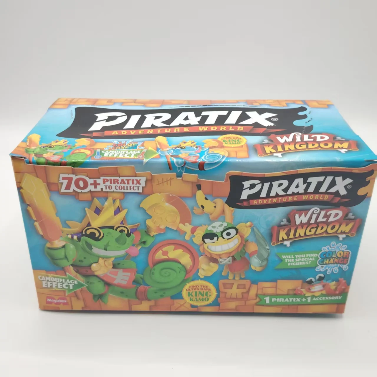 Neue Piratix Abenteuerwelt Überraschungstüte Wild Kingdom Serie Farbwechsel-Actionfigur Spielzeug Inklusive 1 Figur mit Zubehör – Detail 9