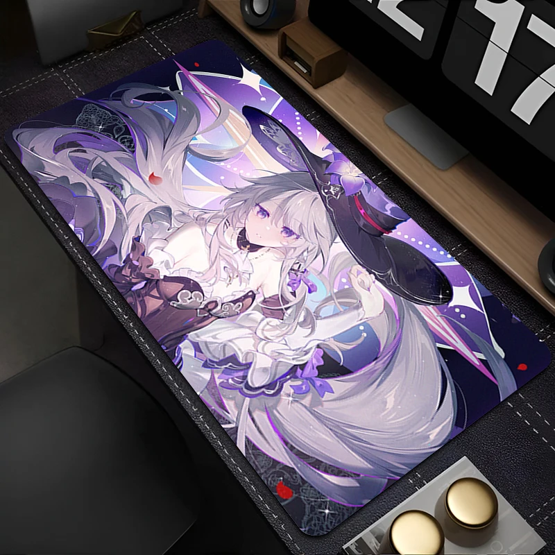 

Mousepad Laptop Office Cabinet Keyboard Pad PC Desk Mat Large Mouse Pad Non-slip Rubber H-honkai Star Rail Herta HD Extended Pad