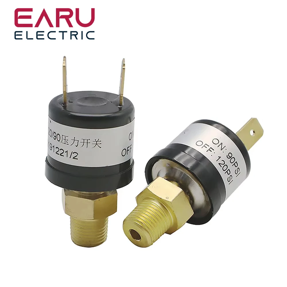 Air Compressor Pressure Control Switch Valve Heavy Duty 90-120 PSI Pressure Controller Sensor Transmitter Transducer Auto Car