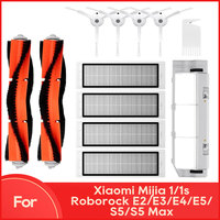 Fit For Xiaomi Mi Robot Vacuum Cleaner 1 / 1S SDJQR01RR SDJQR02RR Roborock E2 E3 E4 E5 S4 S4 Max S5 Main Side Brush Filter