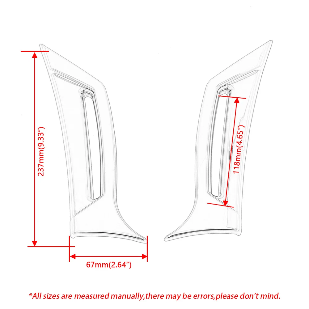Motorcycle Chrome Fairing Intake Scoop Audio Cover For Honda Goldwing GL1800 2012-2017