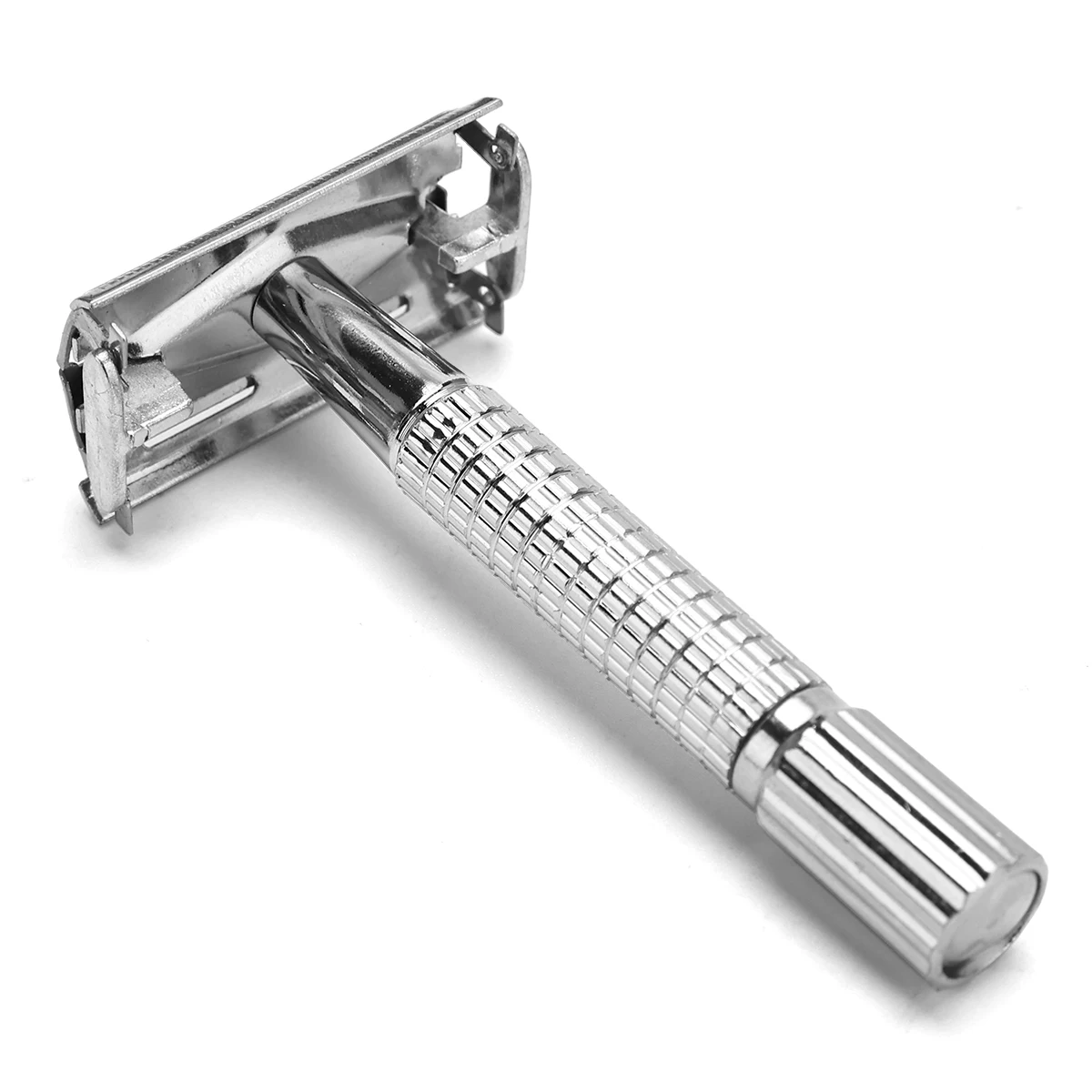 Barber Men's Traditional Double Edge Chrome Shaving Safety Razor for Male Premium Metal Manual Shavers