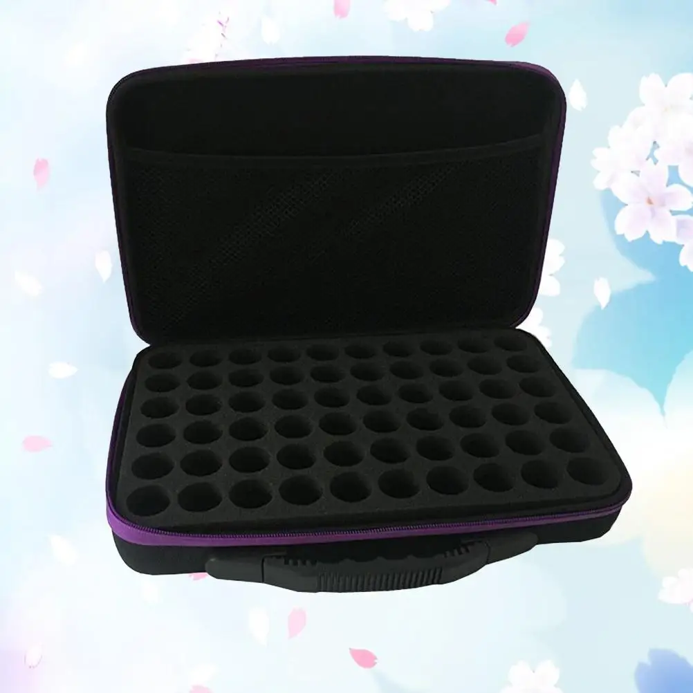 60 Bottles Essential Oil Storage Bag Shockproof Drop Essential Oil Storage Box Proof Travel Organizer for Makeup Brushes
