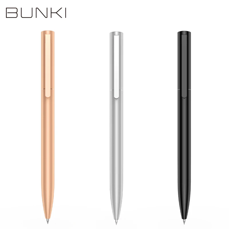 BUNKI-Metal Sign Pen,Ballpen,Signing Pen,0.5mm Gel PREMEC,Smooth Switzerland Refill,Black Ink,Office, School,Writing Pen,BK0100 image 3