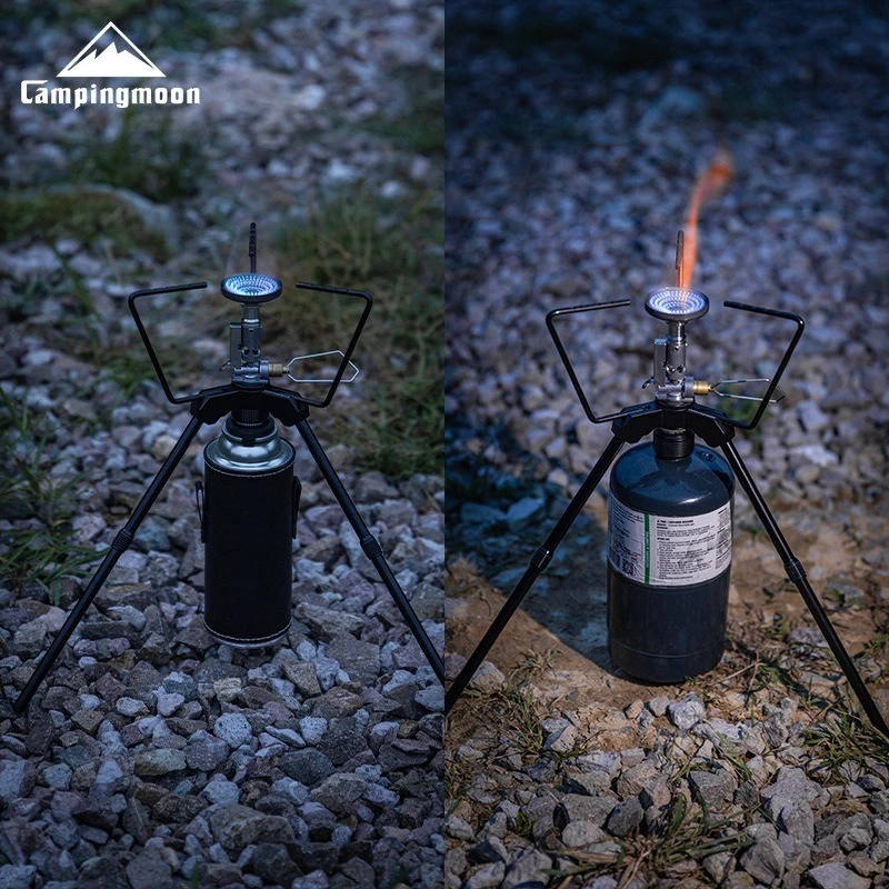 CAMPINGMOON BKZ01 Multi functional Outdoor Portable Stove Head Tripod Support Camping Multi functional Stove Expansion Support