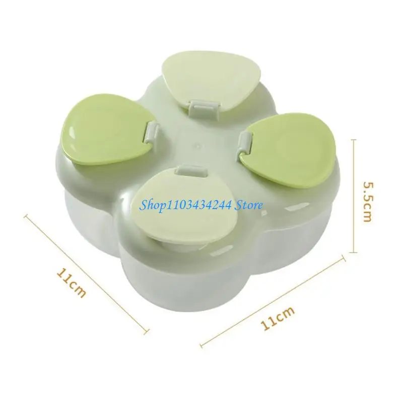 Baby Formula Travel Container Spill Proof Rotating Lid Gym Home Organization