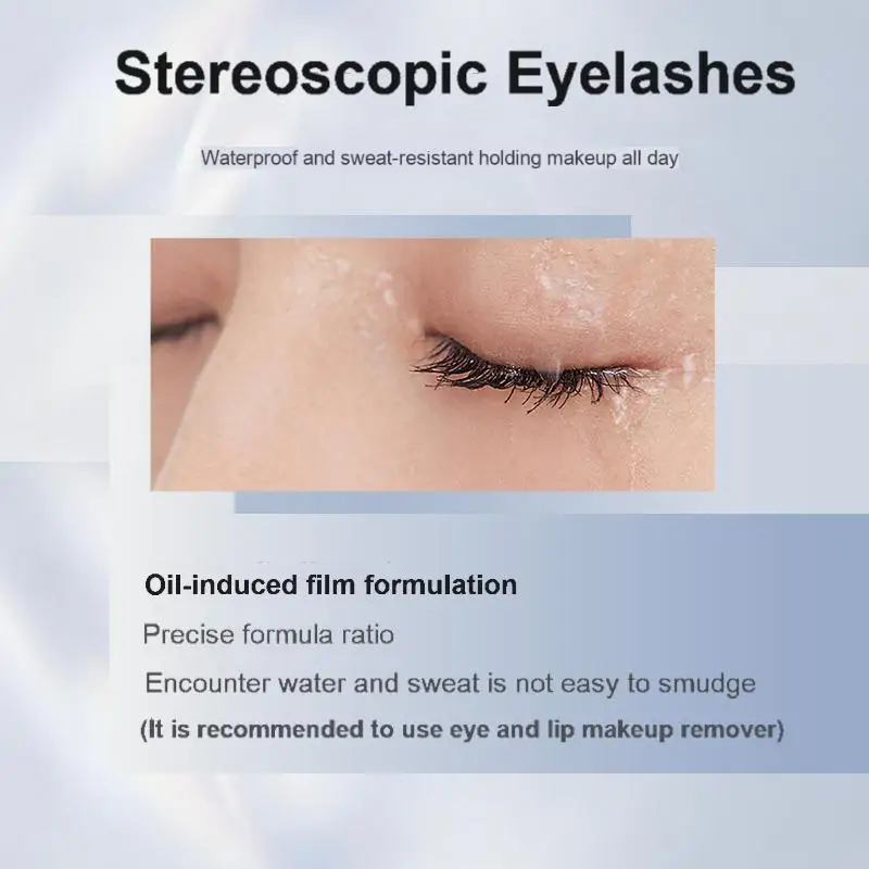 ماسكارا بيارا مقاومة للماء تدوم طويلاً، قاعدة مجعدة غير قابلة للتلطخ للتصفيف