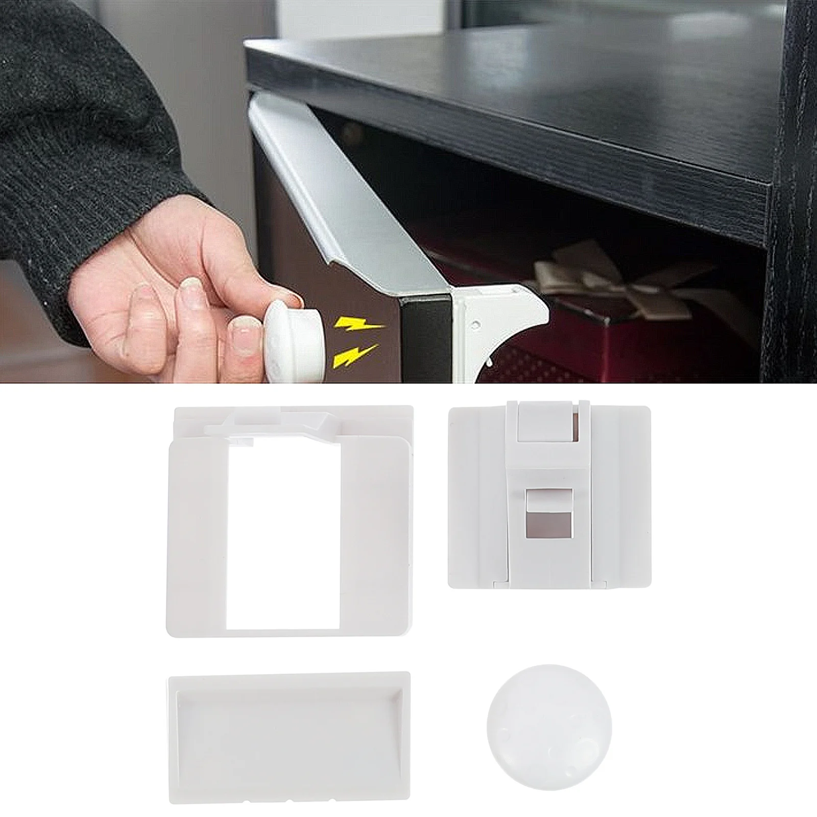 

10pcs Children Magnetic Drawer Adhesive Safety Latch For Toddler Proofing Cabinet Drawer Lock Baby Cabinet Lock