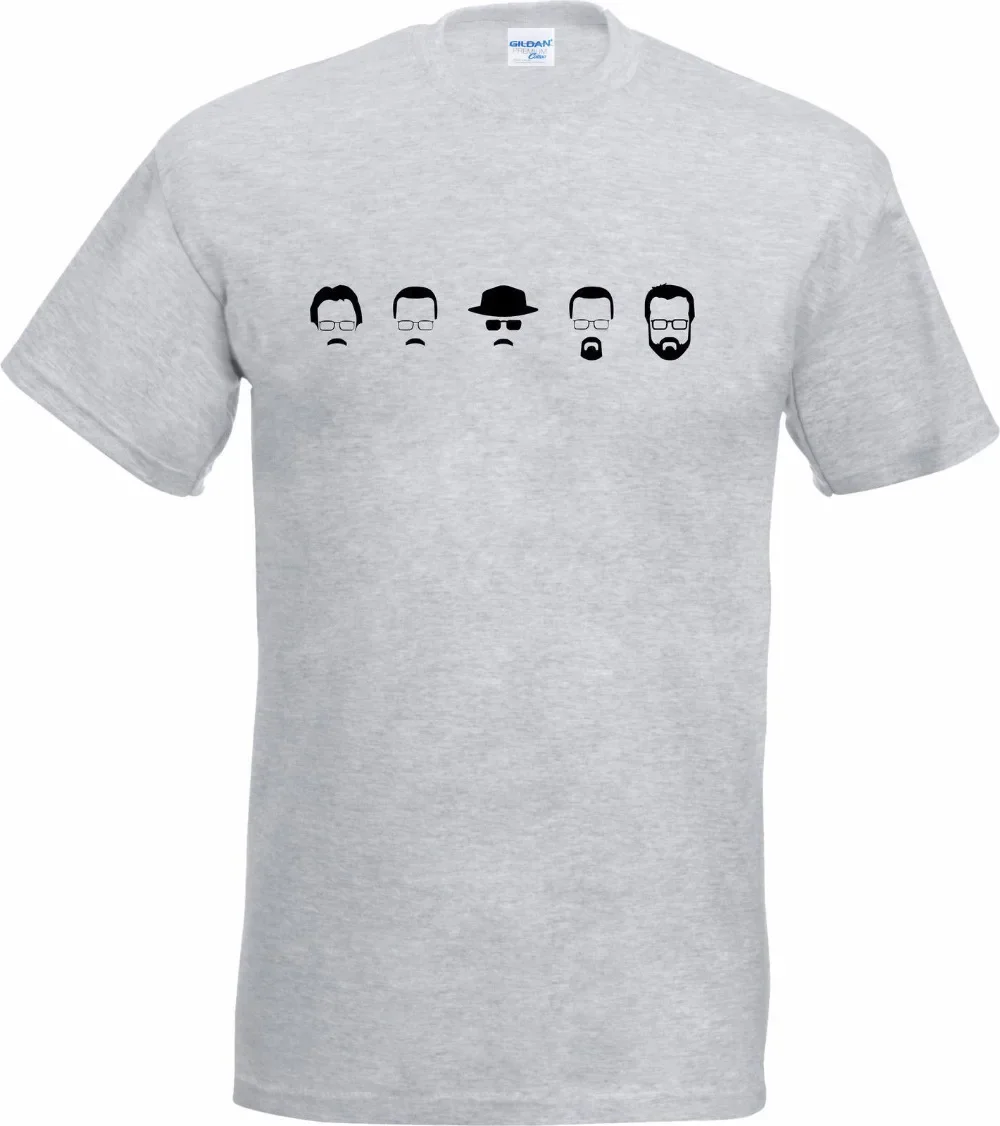 Summer New Style Hipster Tee Evolution Of Walter White To Heisenberg Breaking Bad Inspired Tee Shirt Custom Aldult Teen Unisex