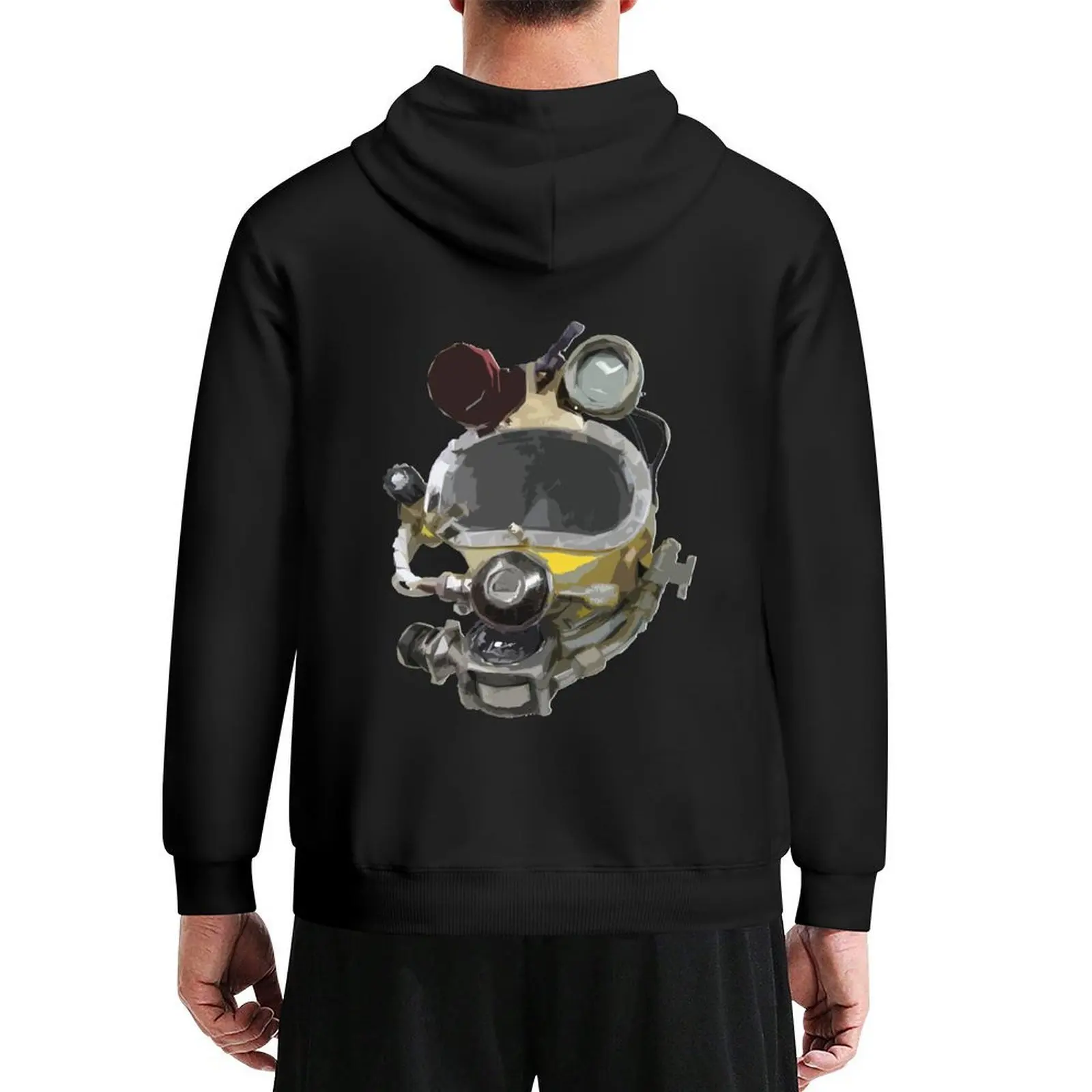 

Saturation Diving Helmet Hoodie graphic t shirts men autumn japanese style autumn clothes graphic hoodies