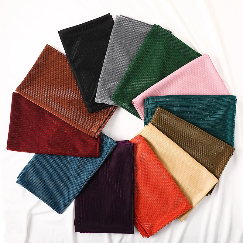 Chiffon Muslim Hijabs Scarf For Women Long Shawls Headscarf Wraps Foulard Islamic Turban Headband