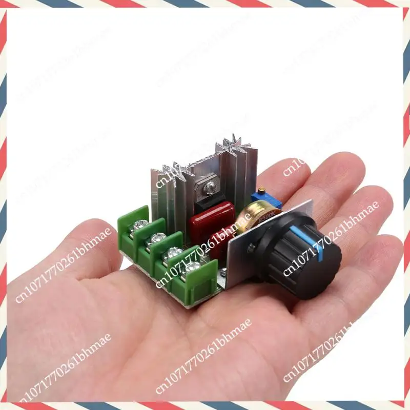 

-A21Z 6 Pcs Speed Controller For AC Motor AC 220V 2000W Thyristor Motor Speed Control Adjustable Power Controller