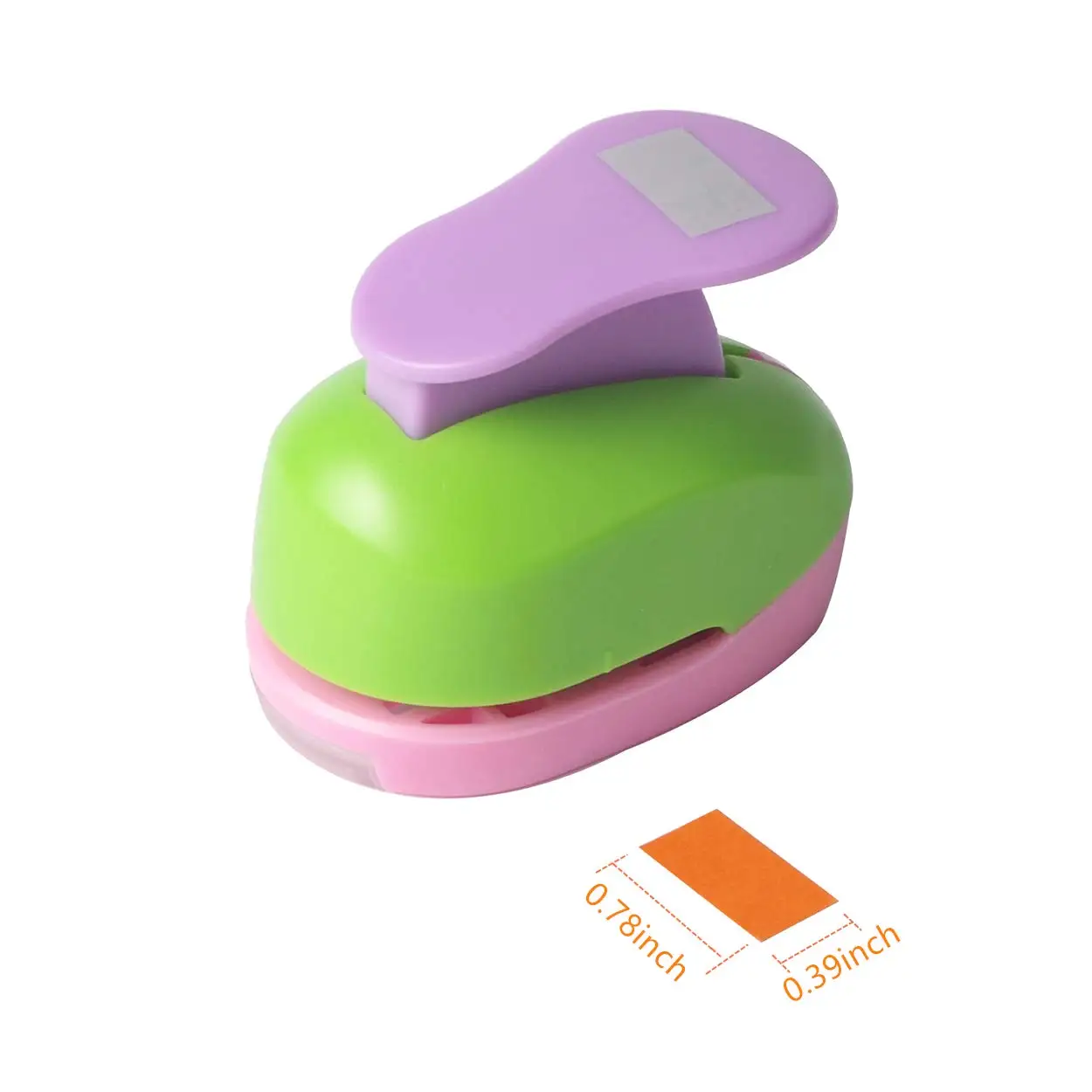 

1 inch Rectangle Punch for Paper Crafting, Scrapbooking, DIY Card Making with Spring Action Lever