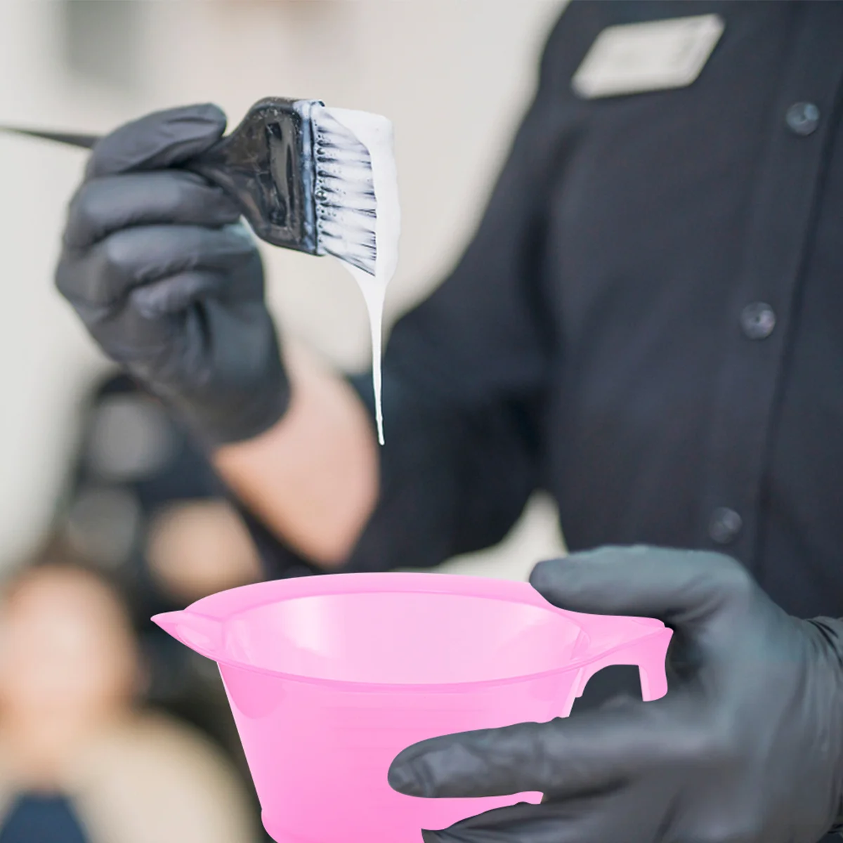 3pcs Hair Color Mixing Bowl DIY Hair Dye Hair Coloring Bowl Sturdy Hair Tint Cup with Handle for Salon Barbershop Hairdressers ( - Image 6