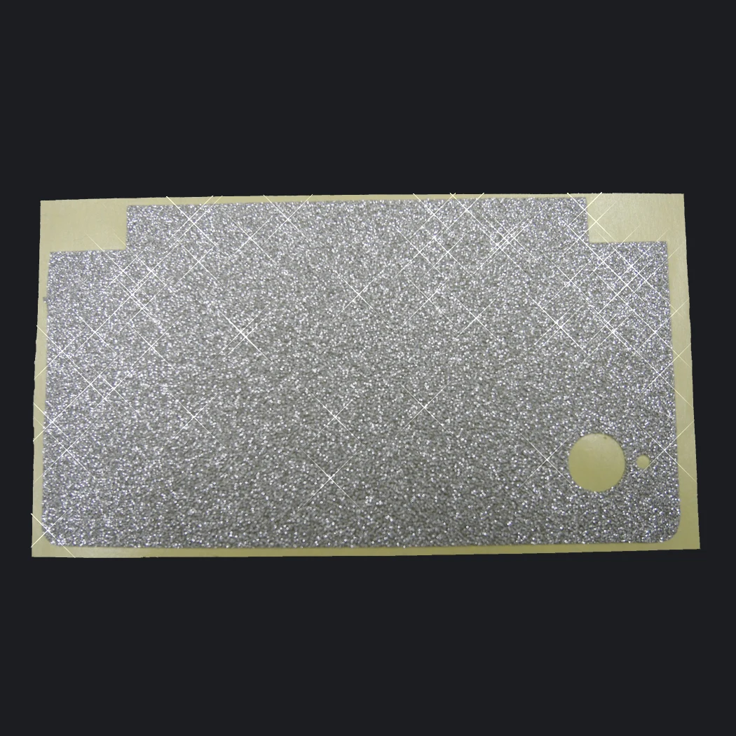 Vinil Skin adesivo protetor para Nintendo DSi, brilhando prata Bling, Glitter Skins