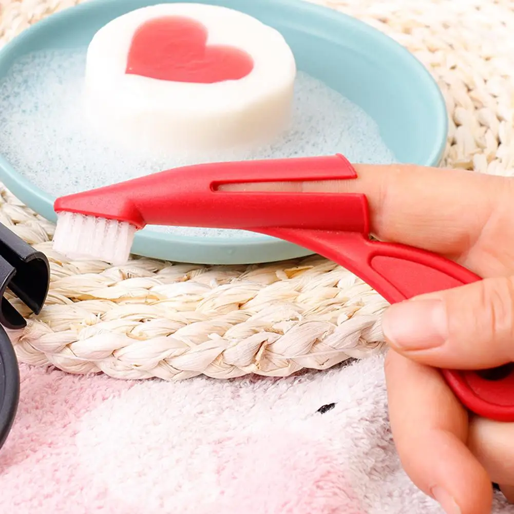 1PCS Pet Finger Toothbrush Cat Dog Flexible Bristles Rubber Toothbrush Teeth Cleaning Tool Pet Supplies Random Color