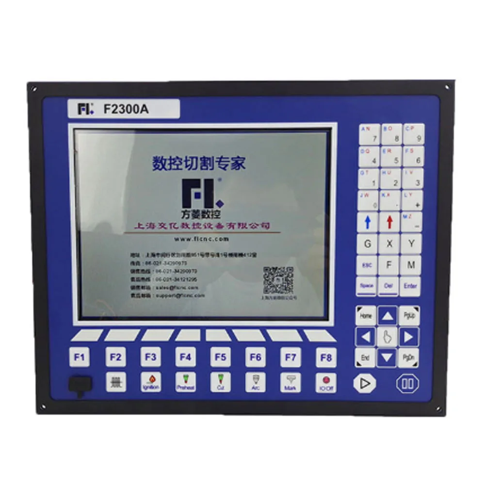 F2300a V5.0 ล่าสุดรุ่น Cnc พลาสม่า 2 แกน F2300a/ที่ระบบปฏิบัติการ Cnc เปลวไฟพลาสม่า Gantry ตัดเครื่อง Controller